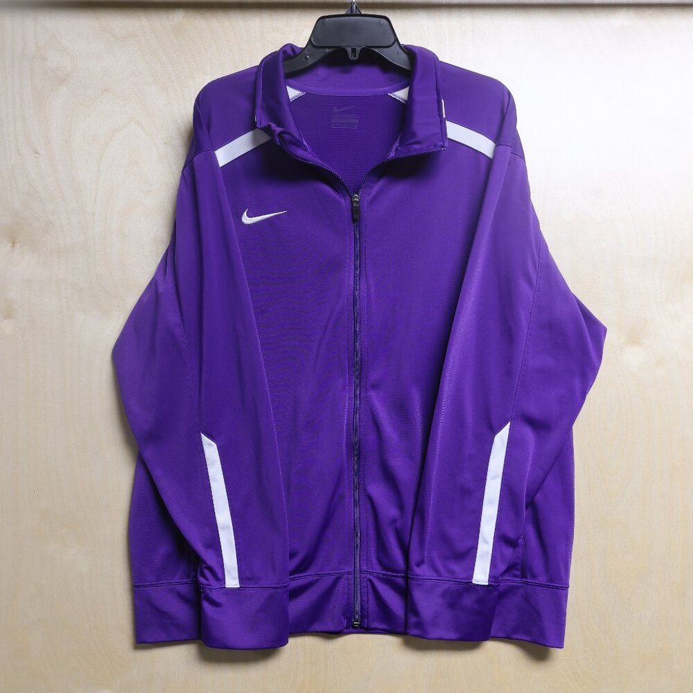 Nike Dri Fit full zip jacket in purple Sz XL